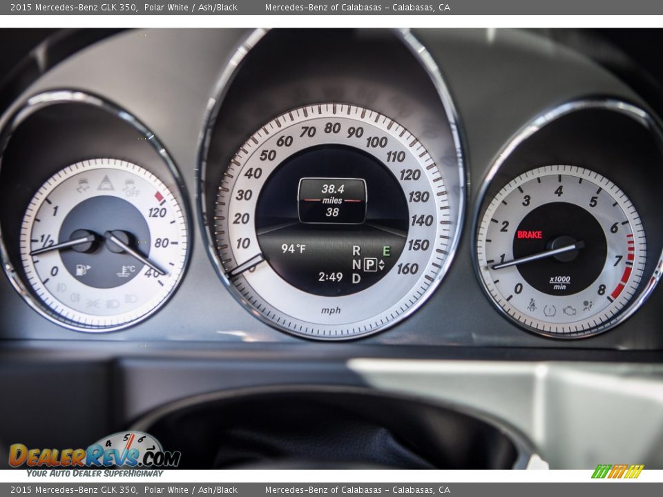 2015 Mercedes-Benz GLK 350 Polar White / Ash/Black Photo #6