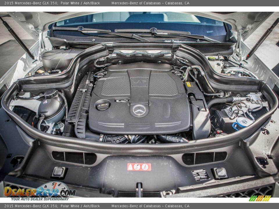 2015 Mercedes-Benz GLK 350 Polar White / Ash/Black Photo #9