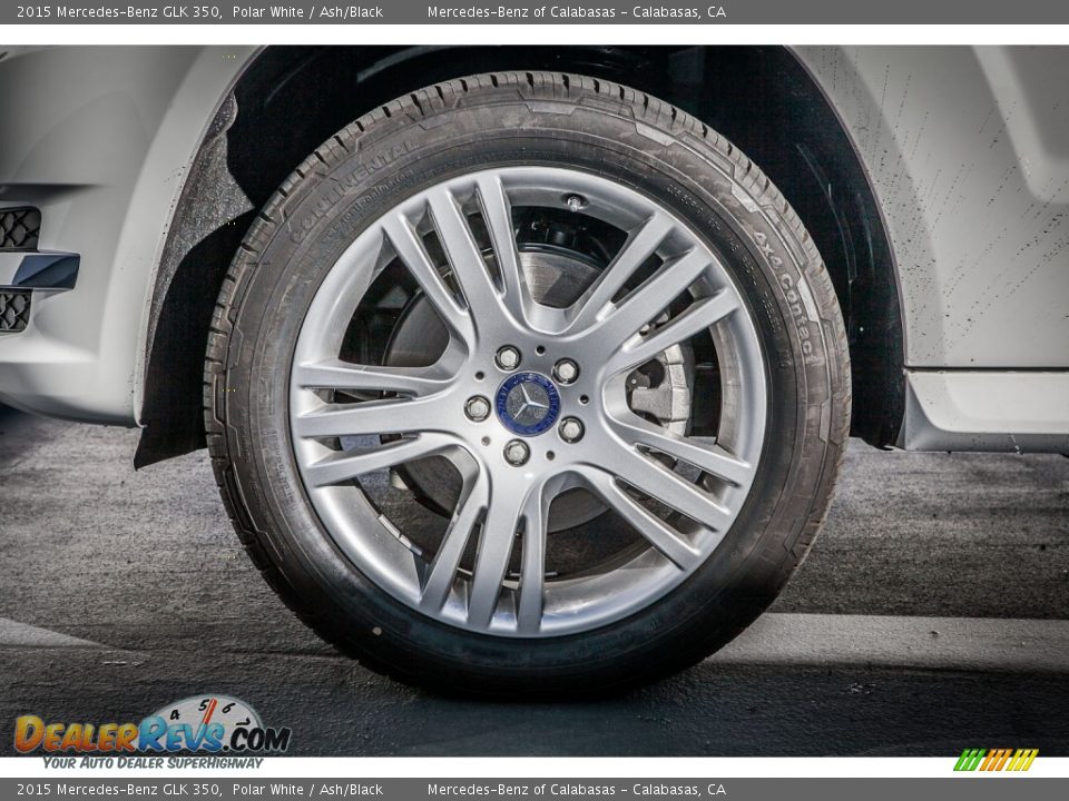 2015 Mercedes-Benz GLK 350 Polar White / Ash/Black Photo #10