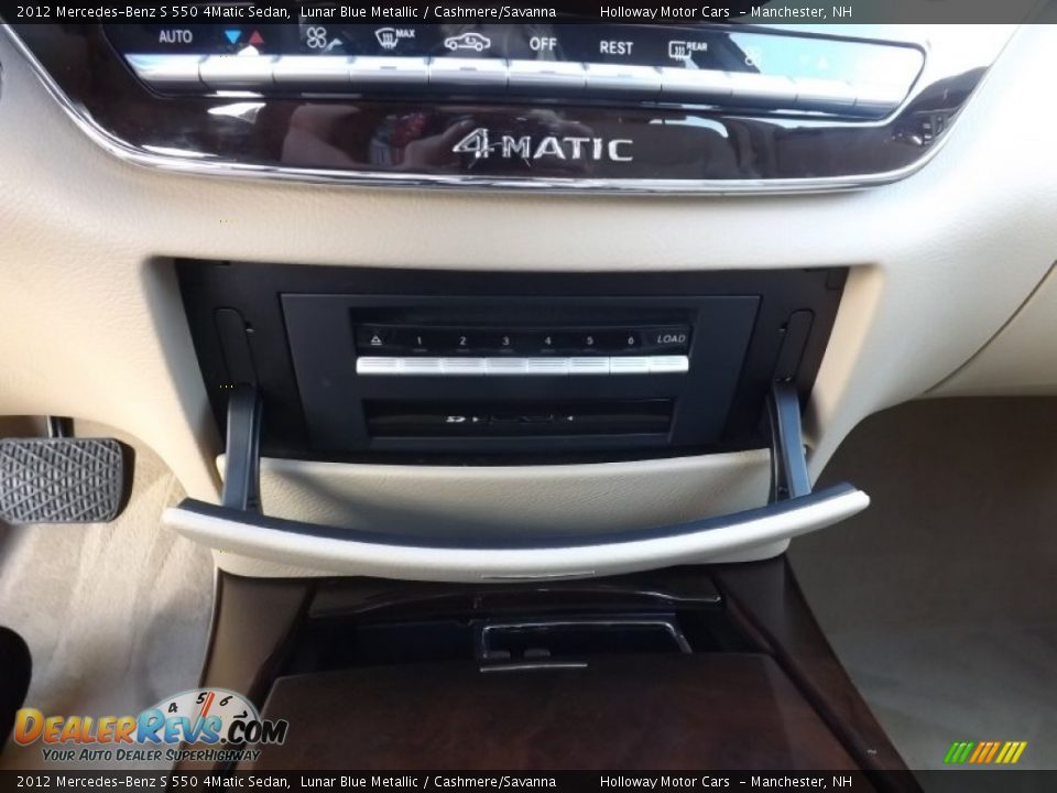2012 Mercedes-Benz S 550 4Matic Sedan Lunar Blue Metallic / Cashmere/Savanna Photo #10