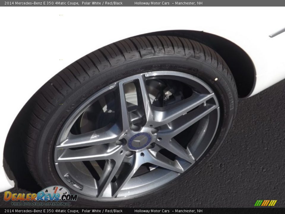 2014 Mercedes-Benz E 350 4Matic Coupe Polar White / Red/Black Photo #5
