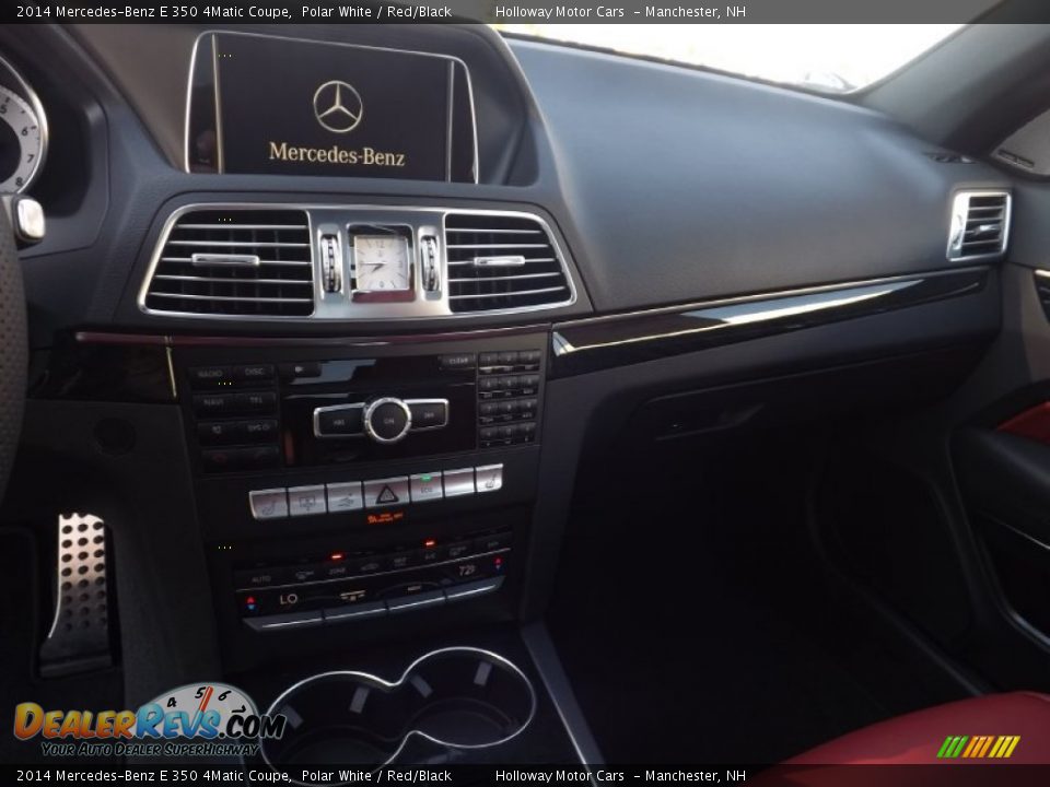 2014 Mercedes-Benz E 350 4Matic Coupe Polar White / Red/Black Photo #9