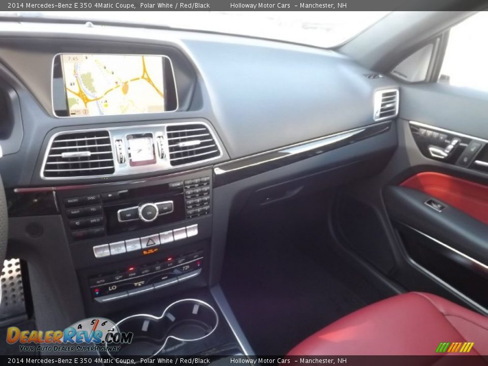 2014 Mercedes-Benz E 350 4Matic Coupe Polar White / Red/Black Photo #10