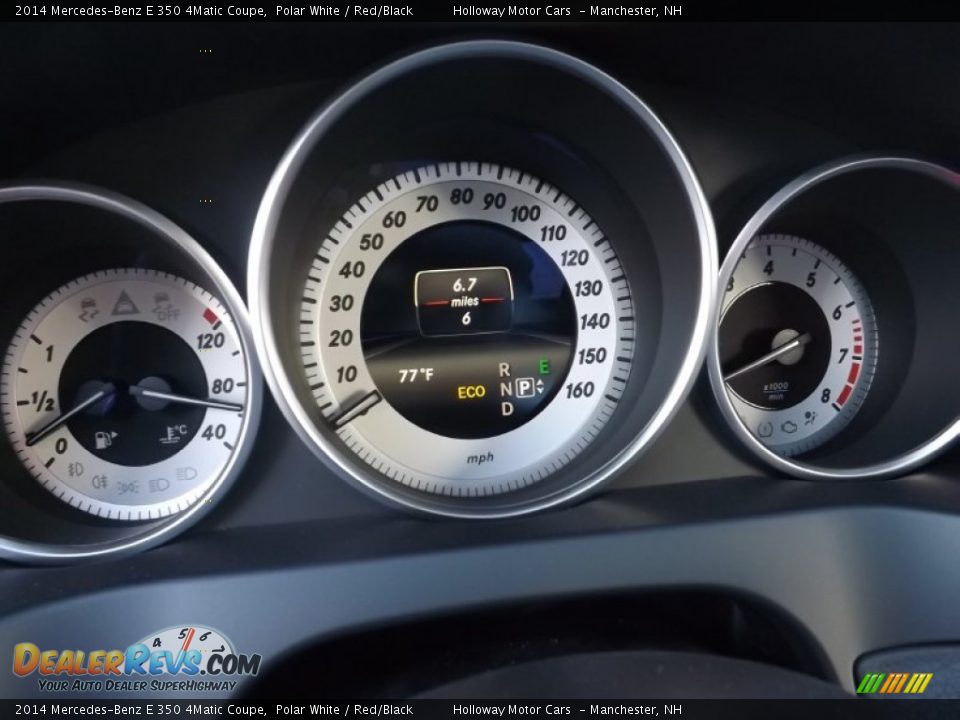 2014 Mercedes-Benz E 350 4Matic Coupe Polar White / Red/Black Photo #13