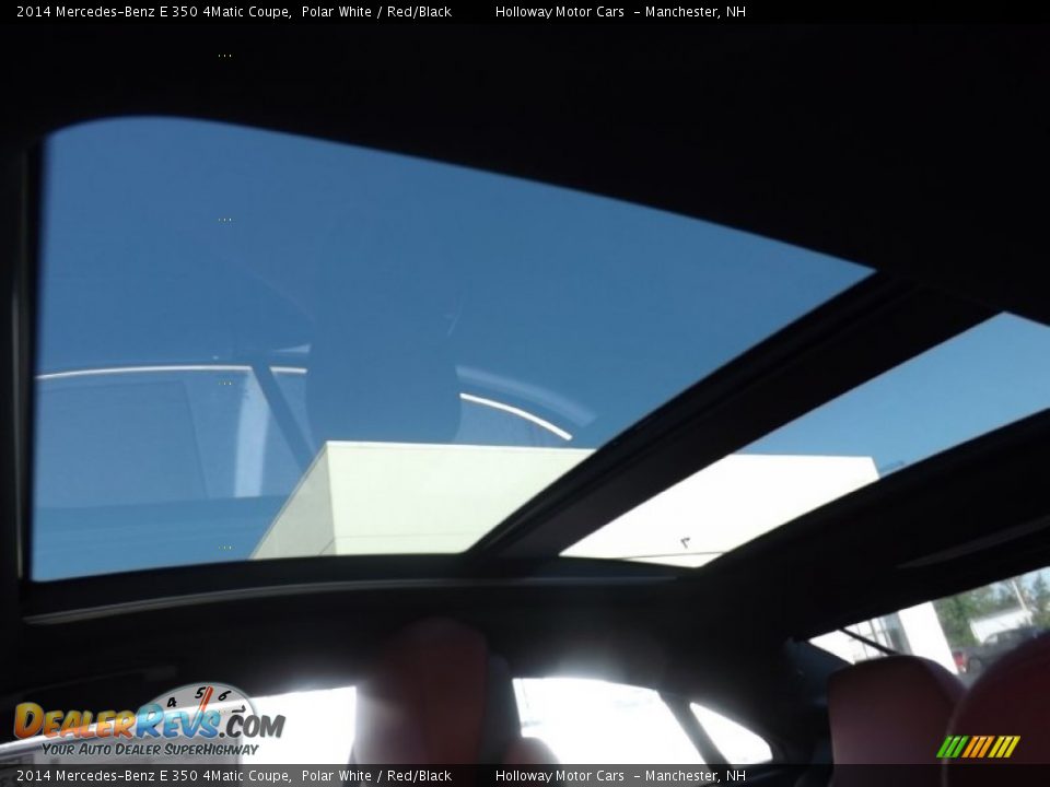 2014 Mercedes-Benz E 350 4Matic Coupe Polar White / Red/Black Photo #14