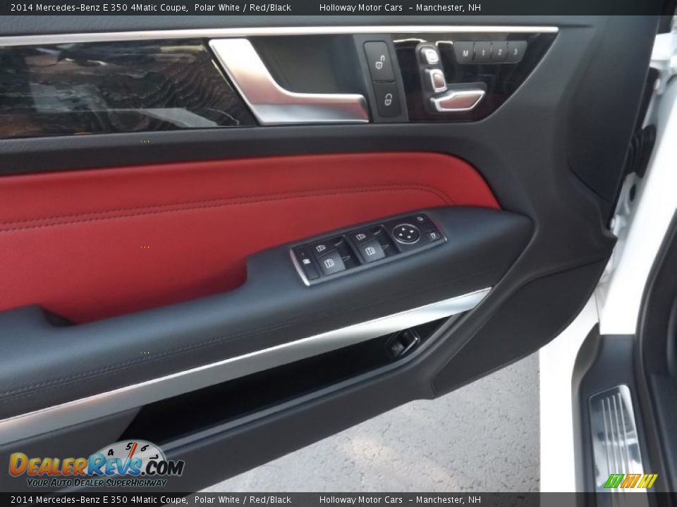 2014 Mercedes-Benz E 350 4Matic Coupe Polar White / Red/Black Photo #16