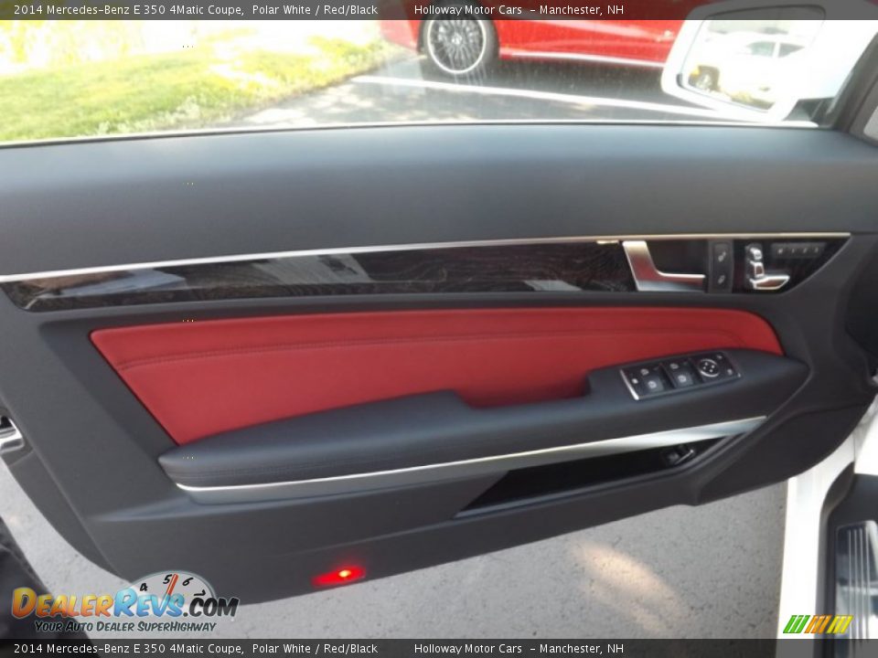 2014 Mercedes-Benz E 350 4Matic Coupe Polar White / Red/Black Photo #17