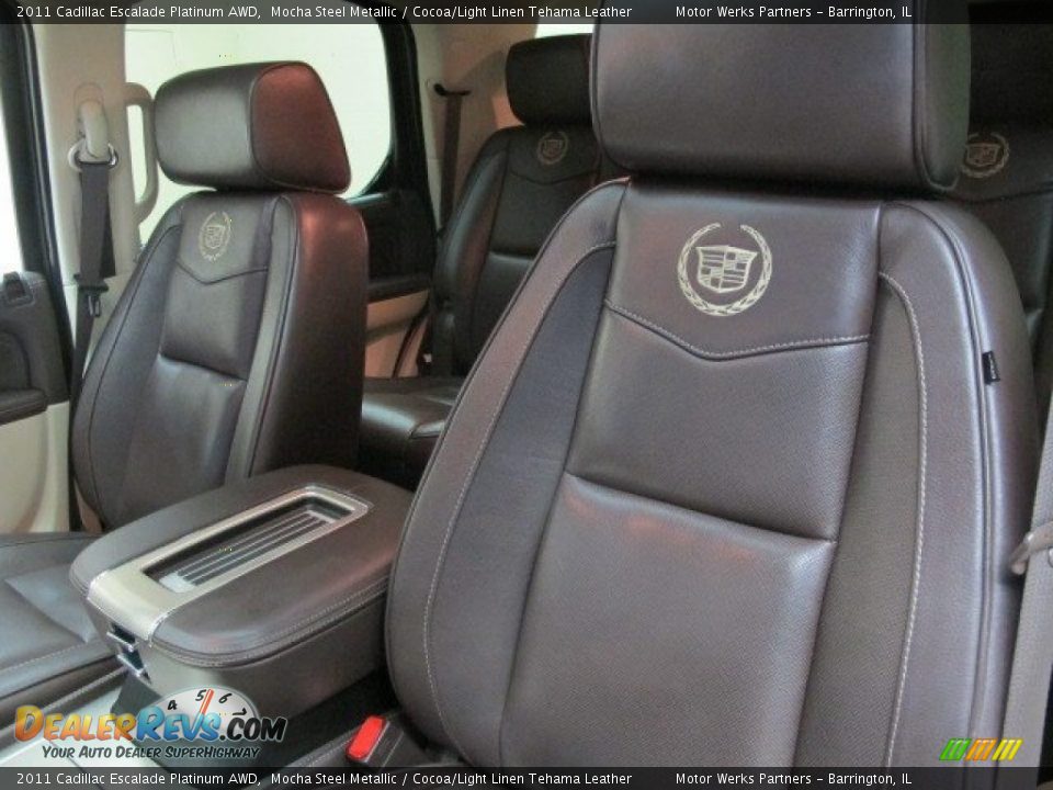 2011 Cadillac Escalade Platinum AWD Mocha Steel Metallic / Cocoa/Light Linen Tehama Leather Photo #18