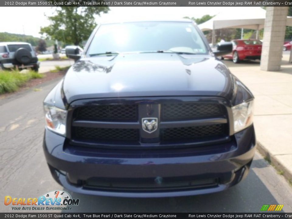 2012 Dodge Ram 1500 ST Quad Cab 4x4 True Blue Pearl / Dark Slate Gray/Medium Graystone Photo #3