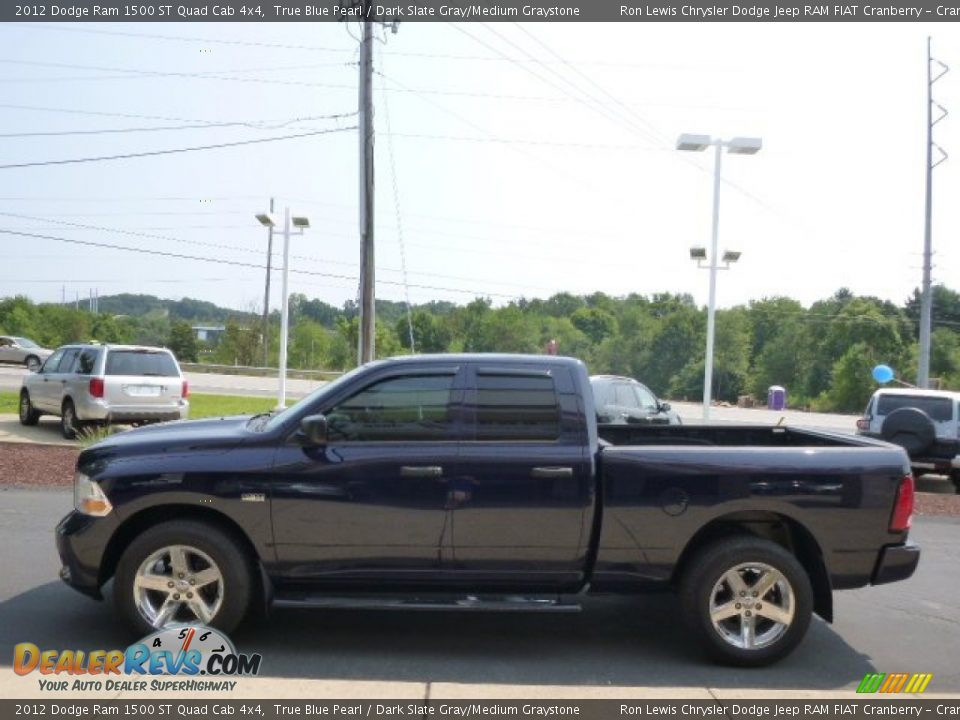 2012 Dodge Ram 1500 ST Quad Cab 4x4 True Blue Pearl / Dark Slate Gray/Medium Graystone Photo #5