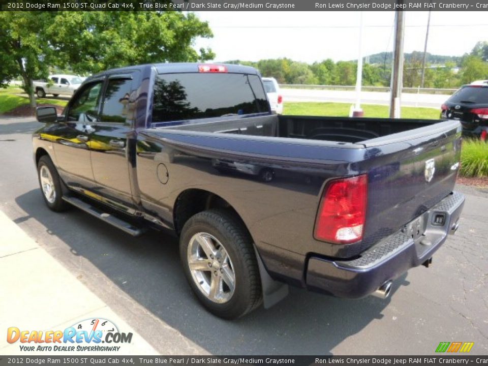 2012 Dodge Ram 1500 ST Quad Cab 4x4 True Blue Pearl / Dark Slate Gray/Medium Graystone Photo #6