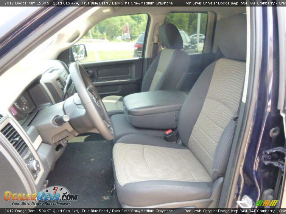 2012 Dodge Ram 1500 ST Quad Cab 4x4 True Blue Pearl / Dark Slate Gray/Medium Graystone Photo #10
