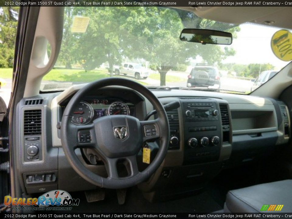 2012 Dodge Ram 1500 ST Quad Cab 4x4 True Blue Pearl / Dark Slate Gray/Medium Graystone Photo #14