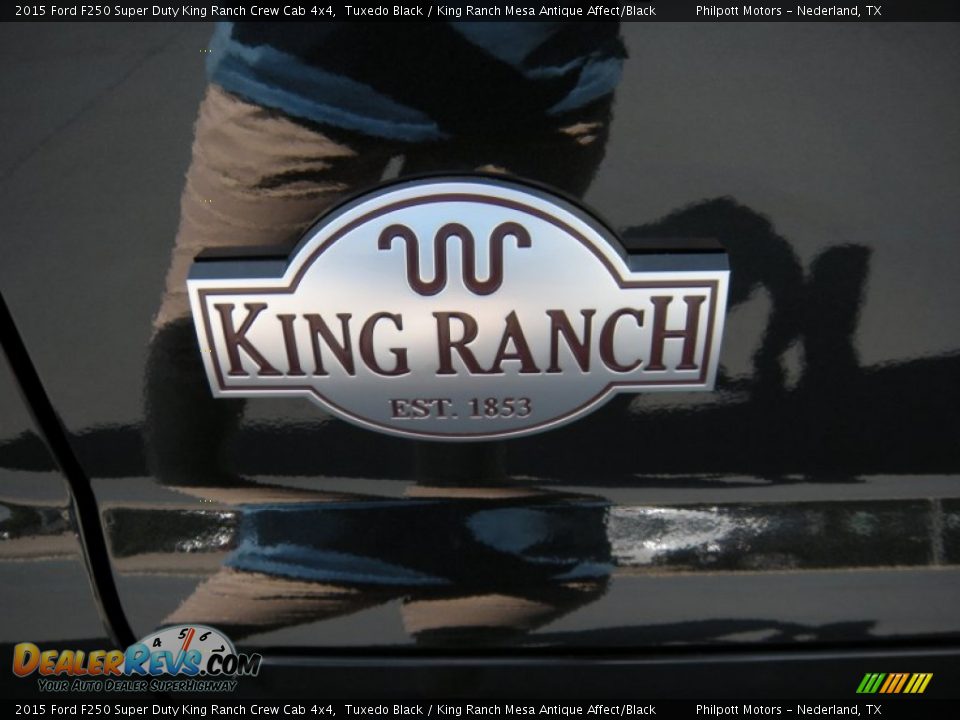 2015 Ford F250 Super Duty King Ranch Crew Cab 4x4 Tuxedo Black / King Ranch Mesa Antique Affect/Black Photo #15