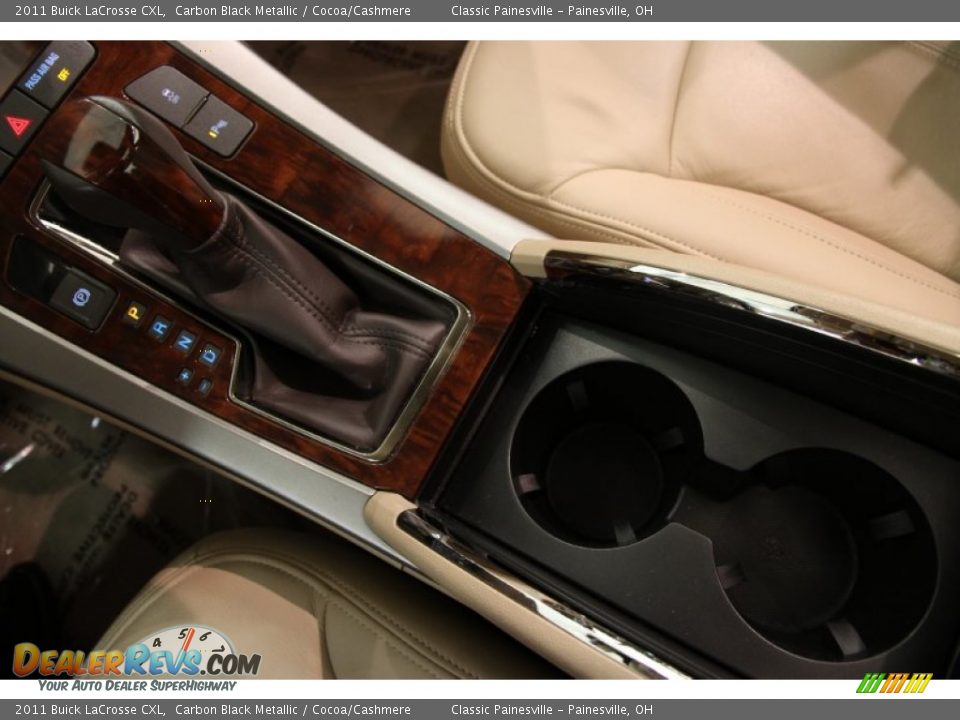 2011 Buick LaCrosse CXL Carbon Black Metallic / Cocoa/Cashmere Photo #11