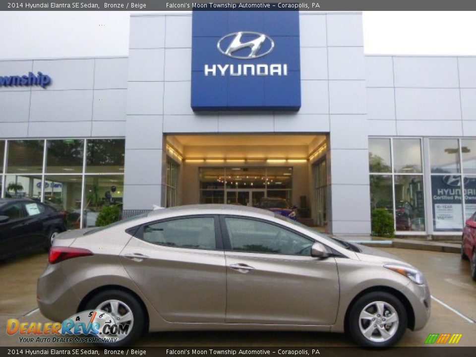 2014 Hyundai Elantra SE Sedan Bronze / Beige Photo #1