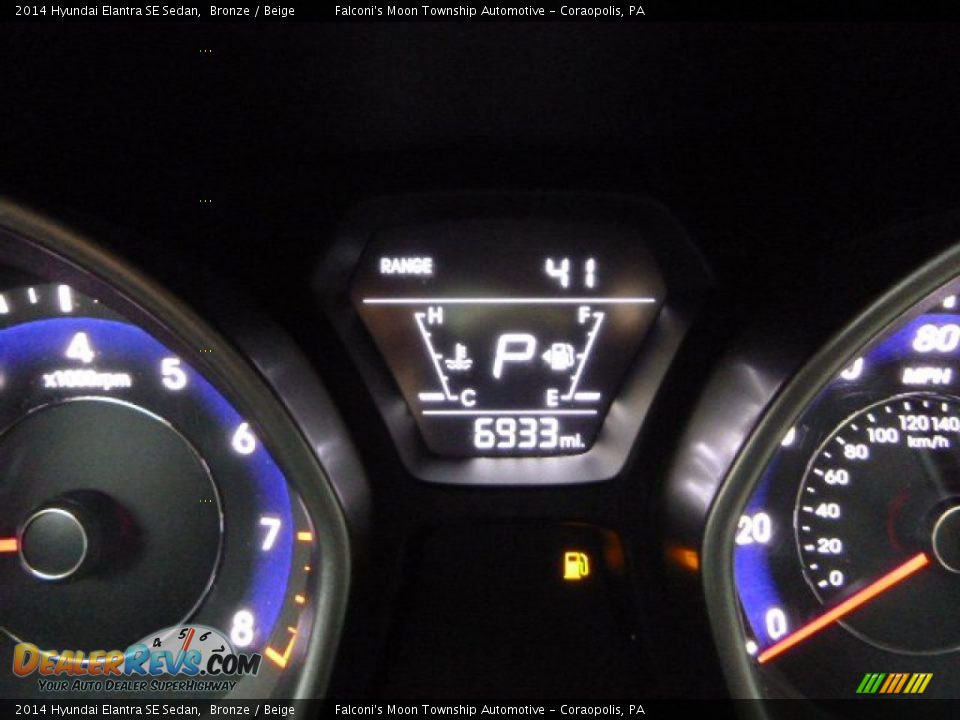 2014 Hyundai Elantra SE Sedan Bronze / Beige Photo #5