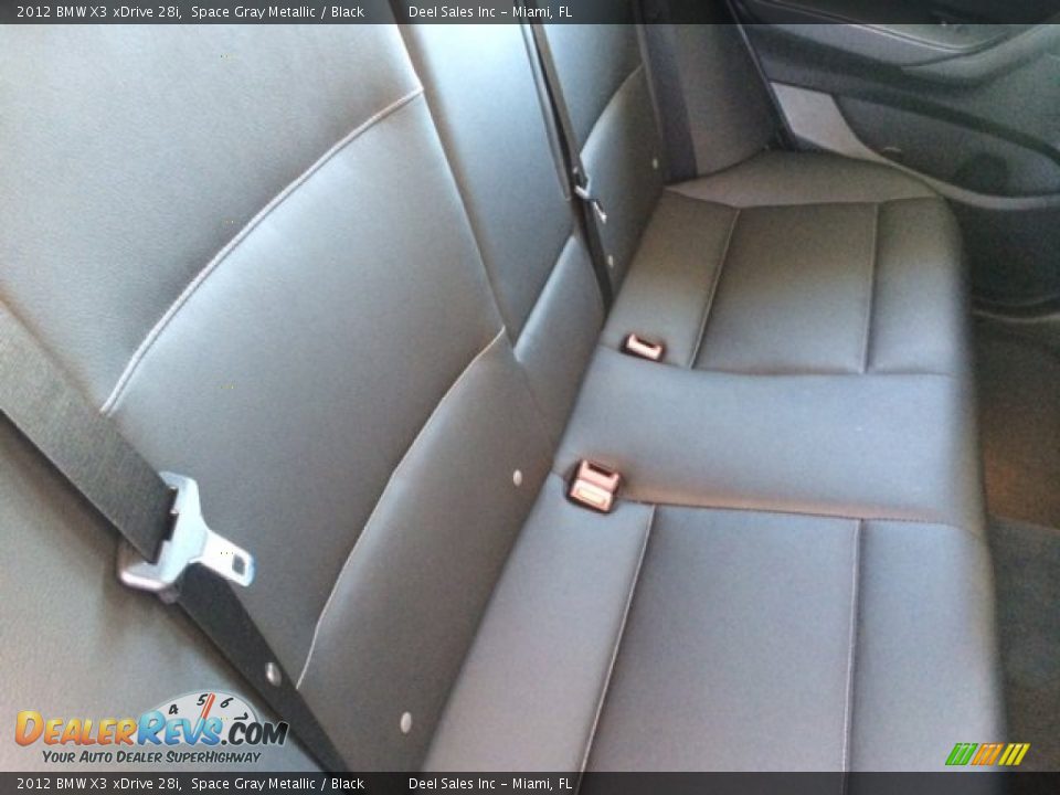 2012 BMW X3 xDrive 28i Space Gray Metallic / Black Photo #11