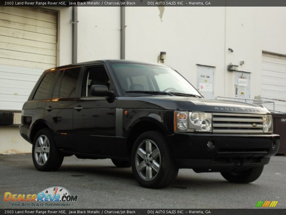 2003 Land Rover Range Rover HSE Java Black Metallic / Charcoal/Jet Black Photo #2