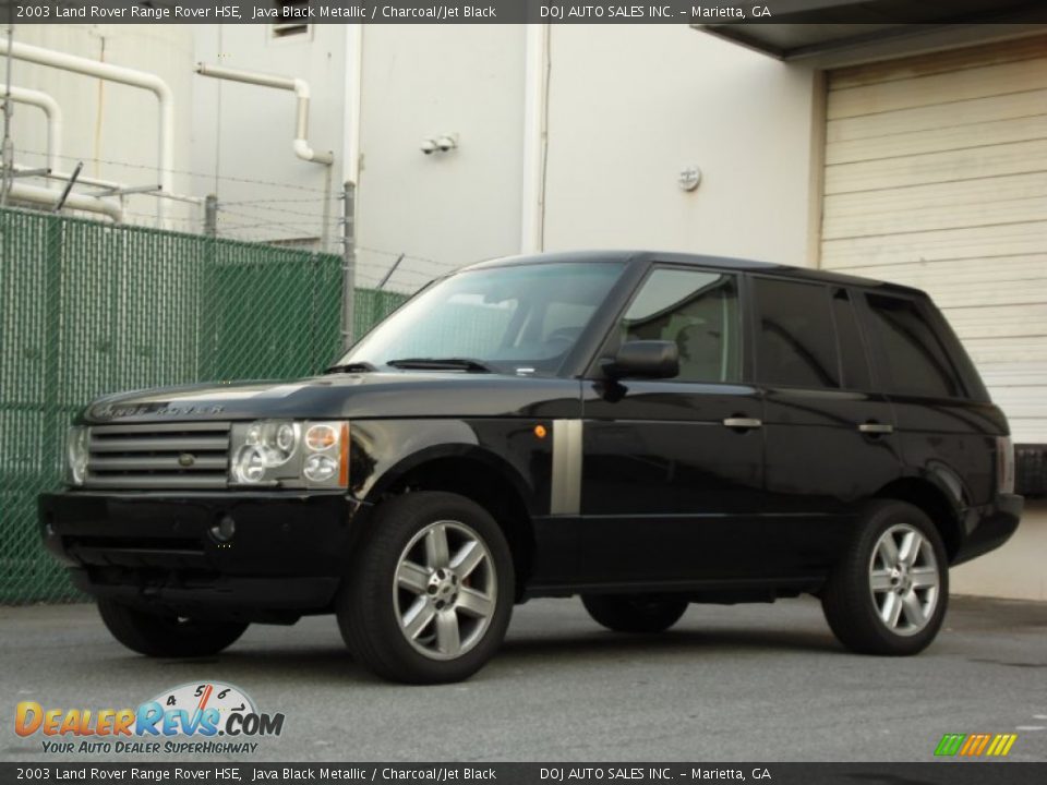 2003 Land Rover Range Rover HSE Java Black Metallic / Charcoal/Jet Black Photo #3