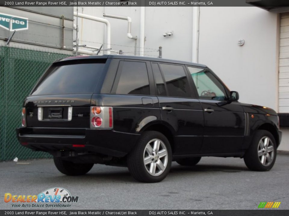 2003 Land Rover Range Rover HSE Java Black Metallic / Charcoal/Jet Black Photo #6