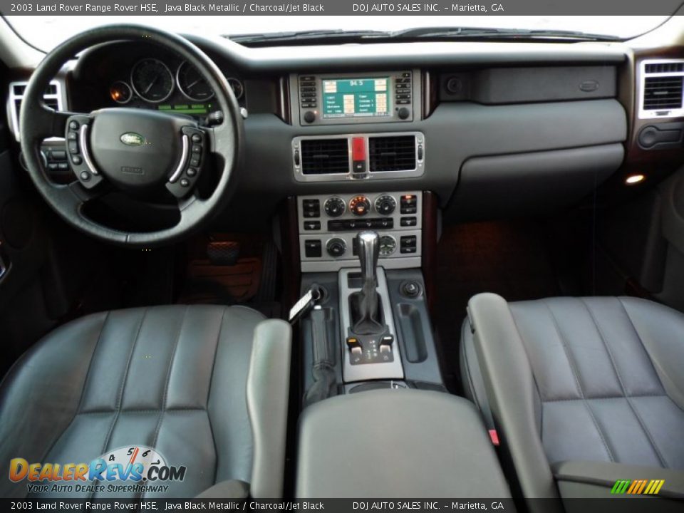 2003 Land Rover Range Rover HSE Java Black Metallic / Charcoal/Jet Black Photo #7