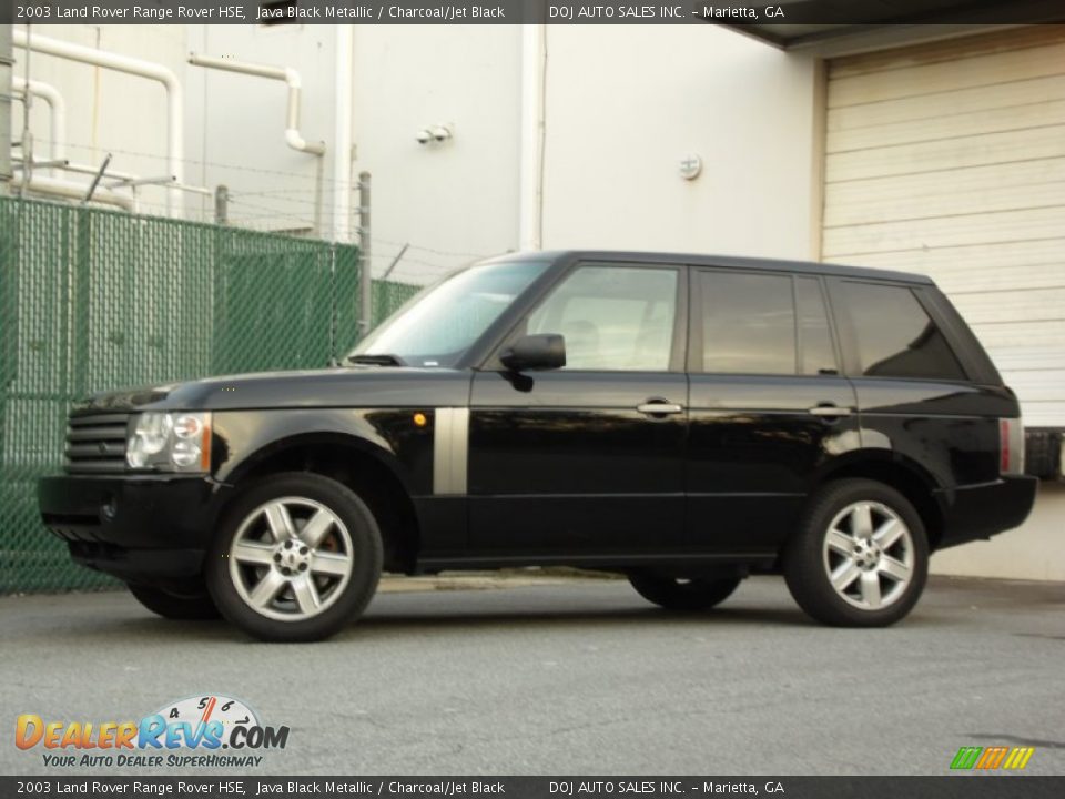 2003 Land Rover Range Rover HSE Java Black Metallic / Charcoal/Jet Black Photo #11