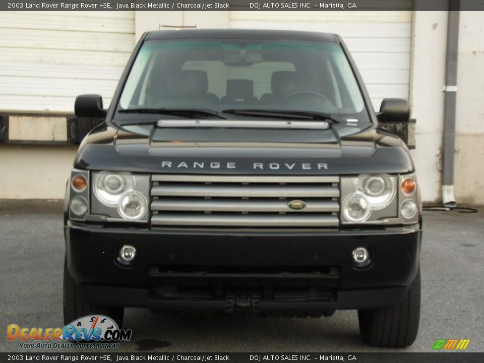 2003 Land Rover Range Rover HSE Java Black Metallic / Charcoal/Jet Black Photo #12