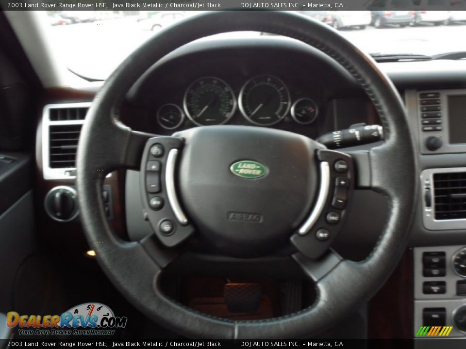 2003 Land Rover Range Rover HSE Java Black Metallic / Charcoal/Jet Black Photo #13
