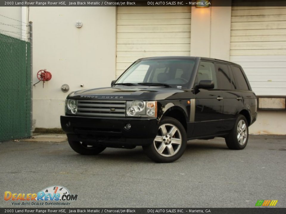 2003 Land Rover Range Rover HSE Java Black Metallic / Charcoal/Jet Black Photo #25