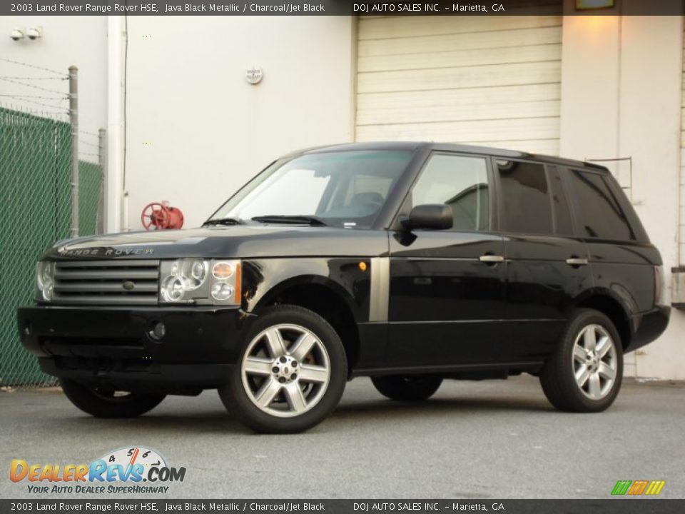2003 Land Rover Range Rover HSE Java Black Metallic / Charcoal/Jet Black Photo #27