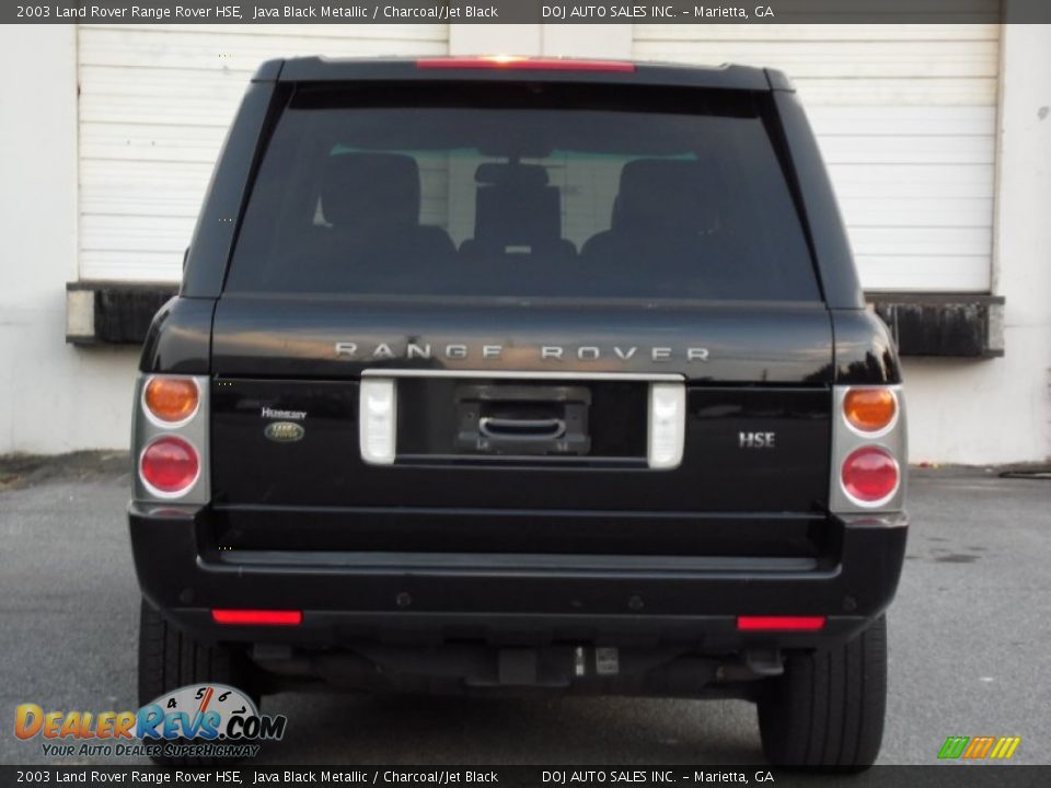 2003 Land Rover Range Rover HSE Java Black Metallic / Charcoal/Jet Black Photo #29