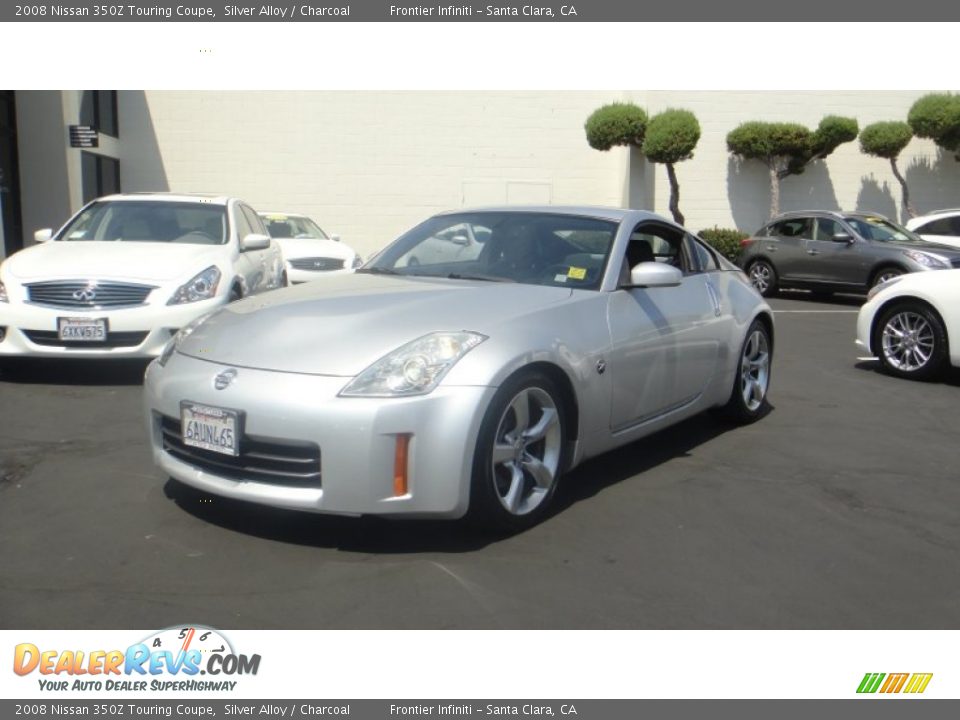 2008 Nissan 350Z Touring Coupe Silver Alloy / Charcoal Photo #1