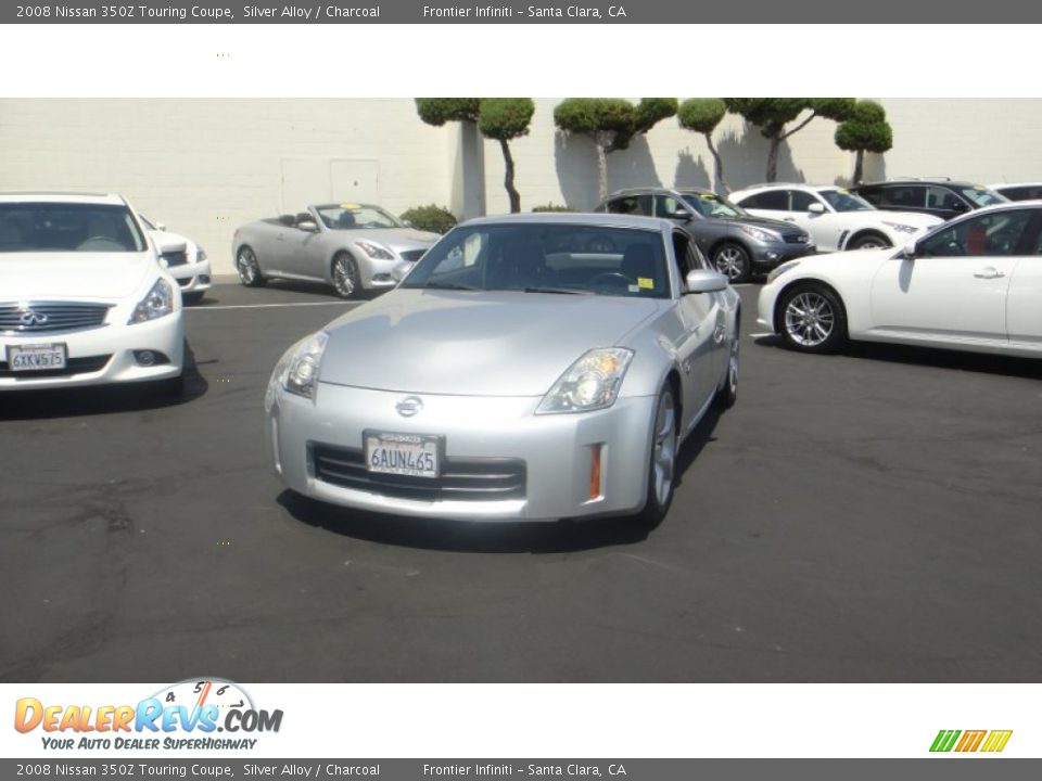 2008 Nissan 350Z Touring Coupe Silver Alloy / Charcoal Photo #2