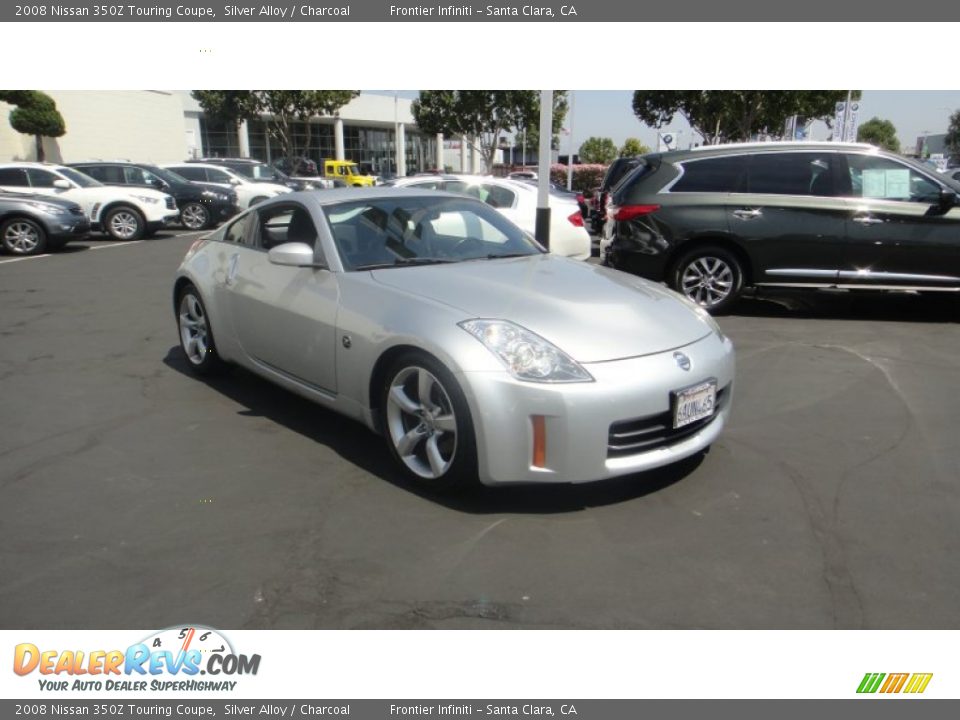 2008 Nissan 350Z Touring Coupe Silver Alloy / Charcoal Photo #3