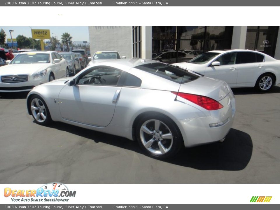 2008 Nissan 350Z Touring Coupe Silver Alloy / Charcoal Photo #6