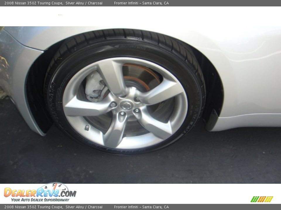 2008 Nissan 350Z Touring Coupe Silver Alloy / Charcoal Photo #16
