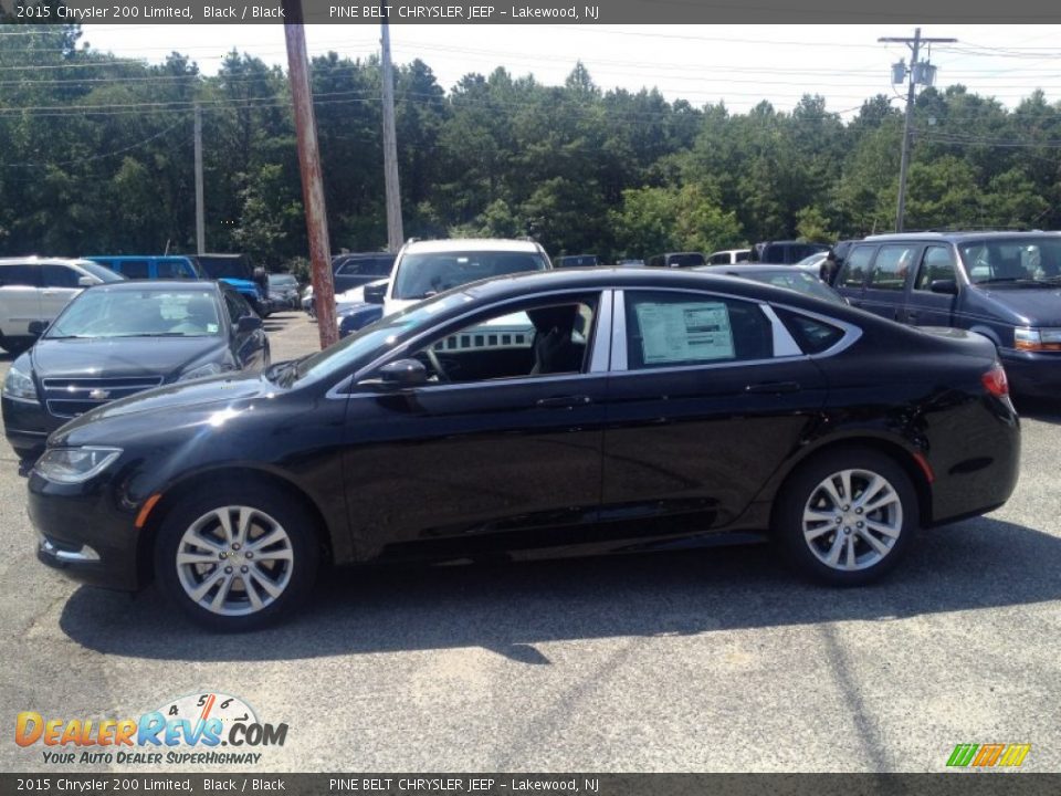 2015 Chrysler 200 Limited Black / Black Photo #3