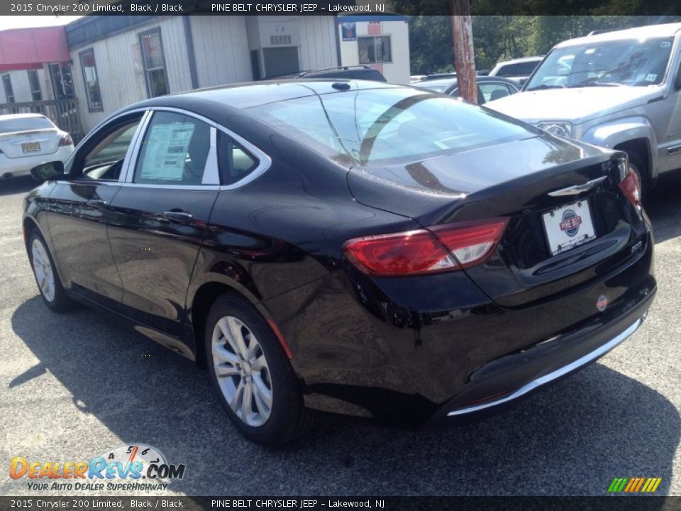 2015 Chrysler 200 Limited Black / Black Photo #4