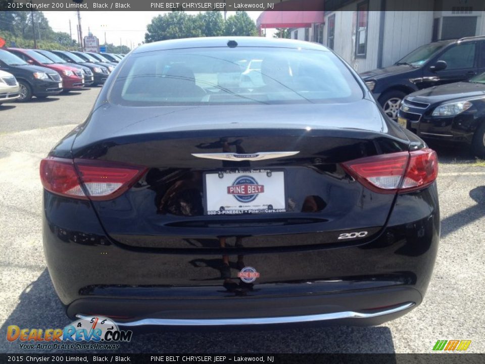 2015 Chrysler 200 Limited Black / Black Photo #5