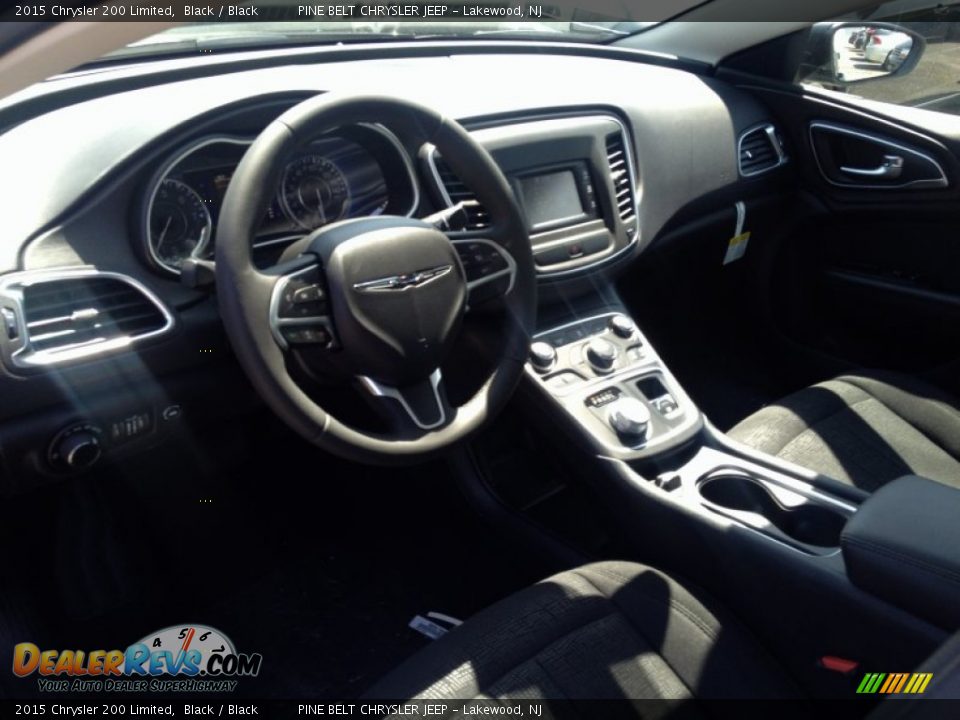 2015 Chrysler 200 Limited Black / Black Photo #7