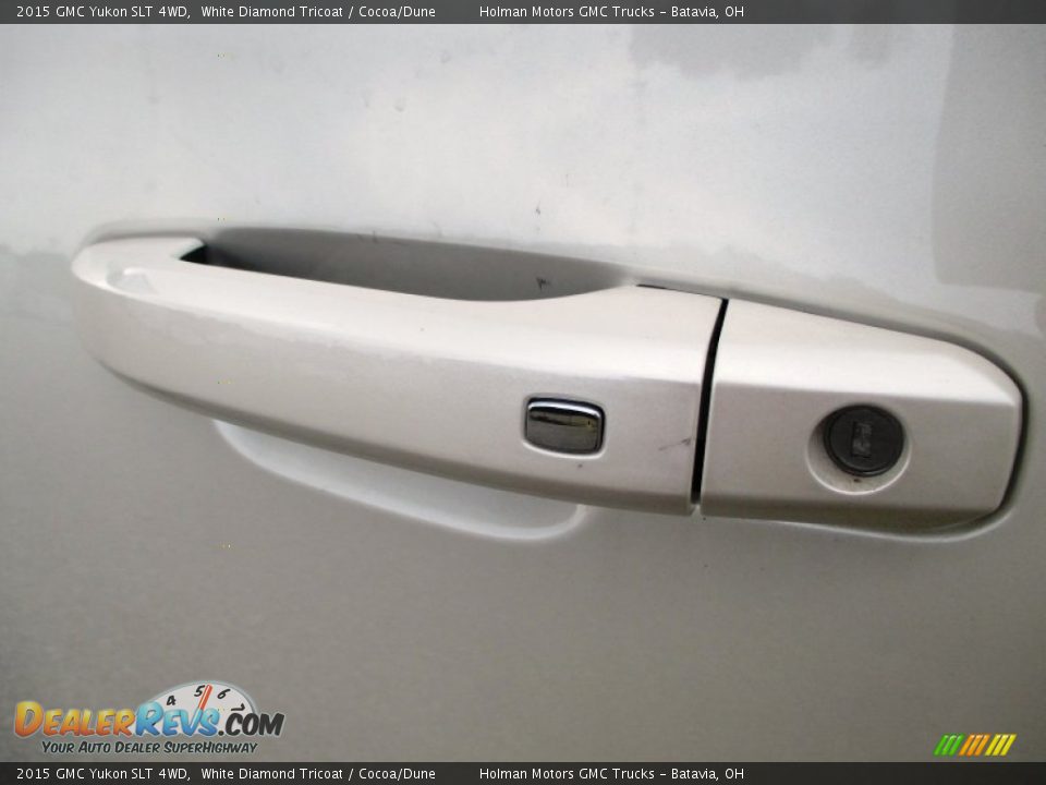 2015 GMC Yukon SLT 4WD White Diamond Tricoat / Cocoa/Dune Photo #4