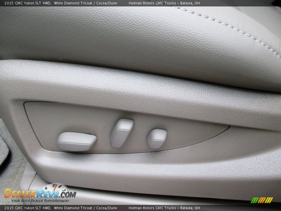 2015 GMC Yukon SLT 4WD White Diamond Tricoat / Cocoa/Dune Photo #7