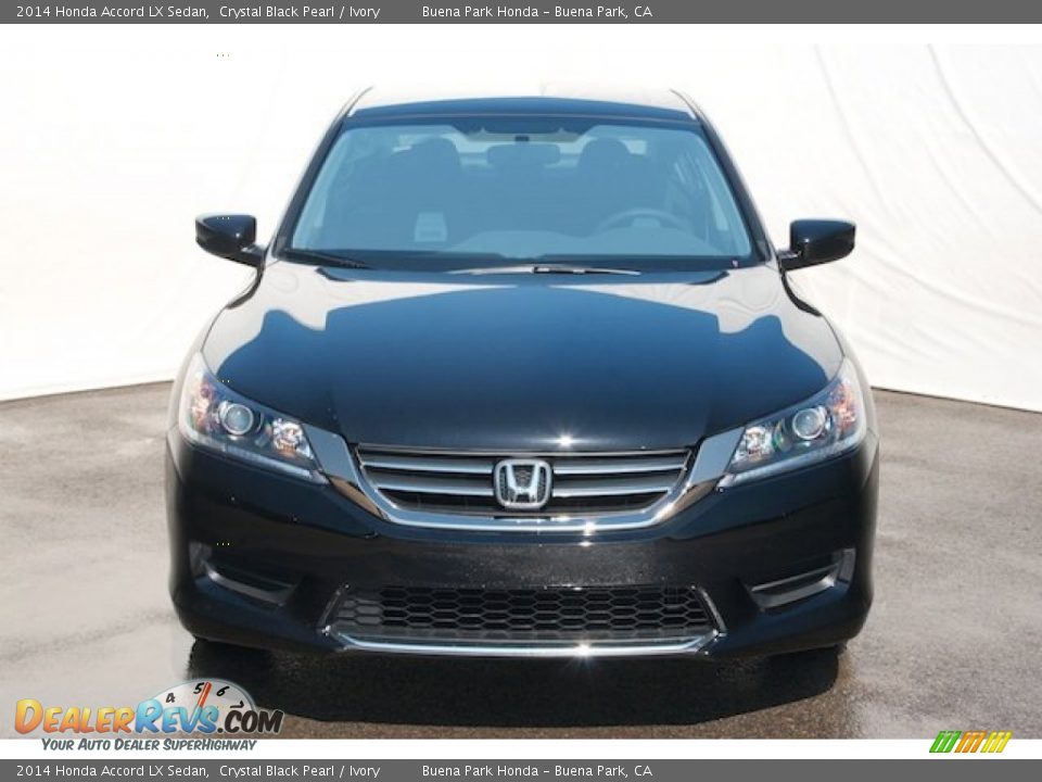2014 Honda Accord LX Sedan Crystal Black Pearl / Ivory Photo #2