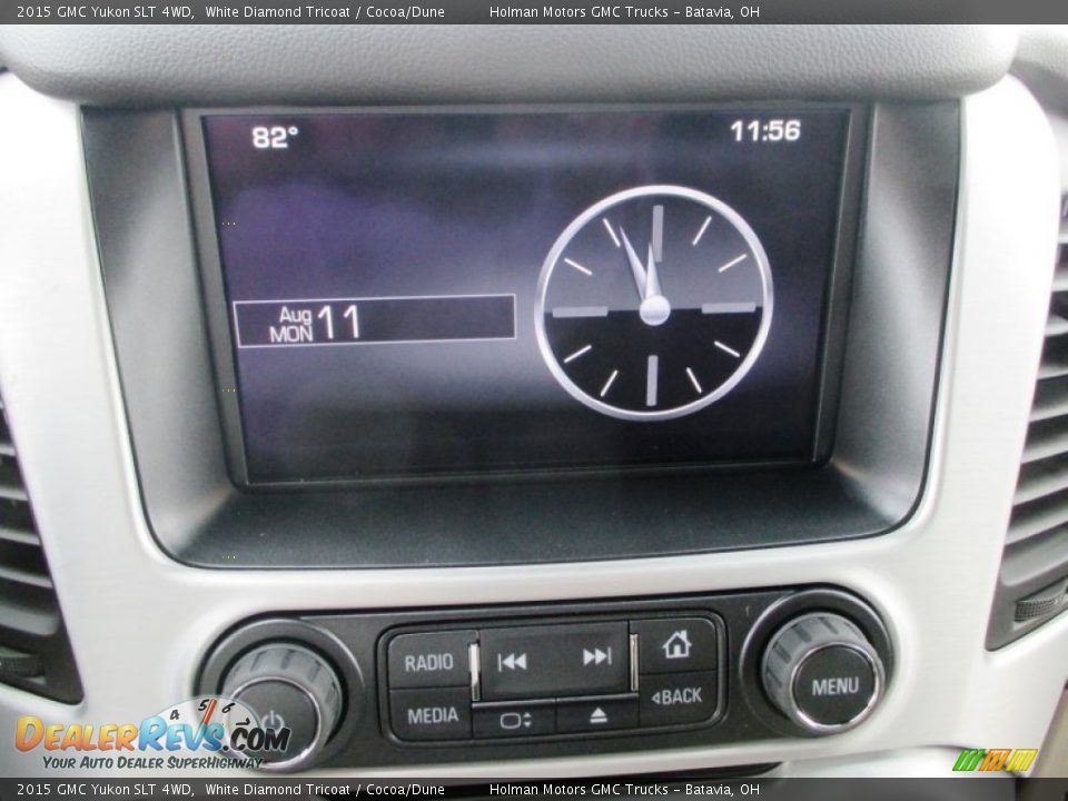 2015 GMC Yukon SLT 4WD White Diamond Tricoat / Cocoa/Dune Photo #9