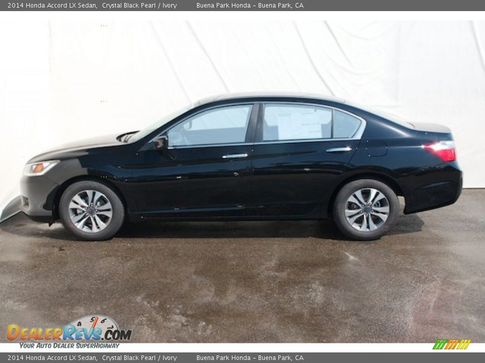 2014 Honda Accord LX Sedan Crystal Black Pearl / Ivory Photo #4