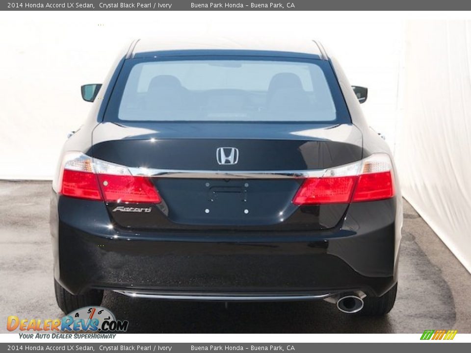 2014 Honda Accord LX Sedan Crystal Black Pearl / Ivory Photo #6