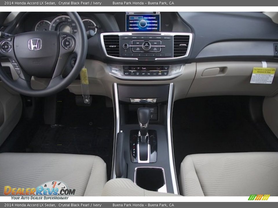 2014 Honda Accord LX Sedan Crystal Black Pearl / Ivory Photo #13