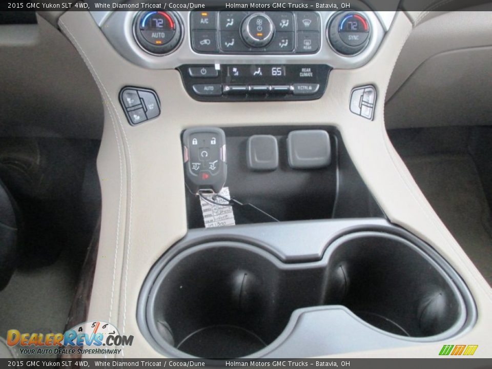 2015 GMC Yukon SLT 4WD White Diamond Tricoat / Cocoa/Dune Photo #18