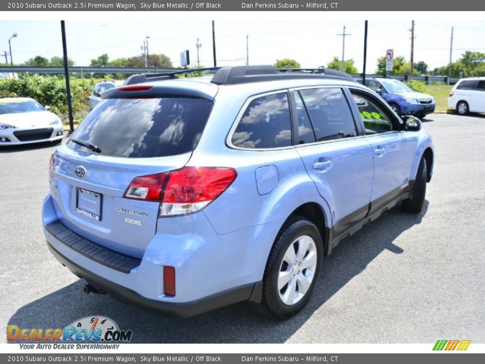 2010 Subaru Outback 2.5i Premium Wagon Sky Blue Metallic / Off Black Photo #7